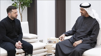 رئيسا الإمارات وأوكرانيا يبحثان تطورات الأوضاع الأمنية في المنطقة