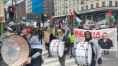 İsveç'te, İsrail'in Gazze ve Lübnan'a yönelik saldırıları protesto edildi