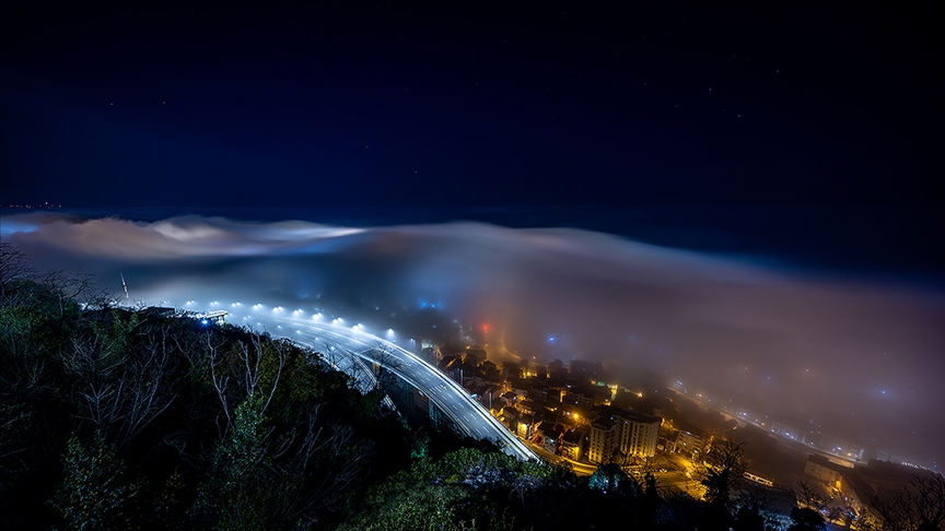 Trabzon'da sis etkili oldu