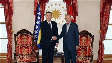 Turski predsjednik Erdogan zvanično dočekao predsjedavajućeg Predsjedništva Bosne i Hercegovine Bećirovića