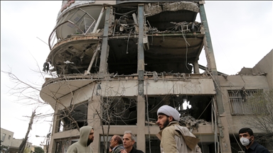 Anadolu captures damage to Al Araby TV office badly damaged by US-Israeli strike on Tehran
