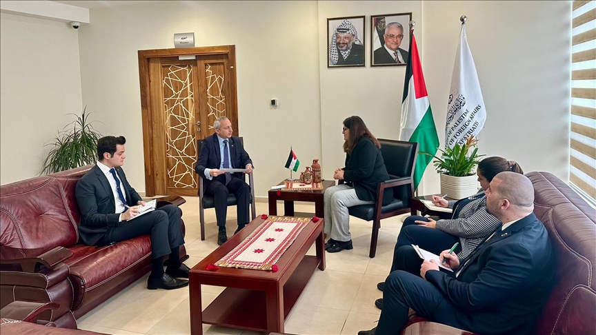 قنصل تركيا يطلع أغابكيان على جهود أنقرة لدعم فلسطين