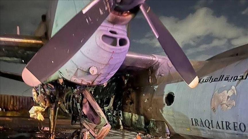 تدمير طائرة للجيش العراقي بهجوم صاروخي على قاعدة ببغداد 