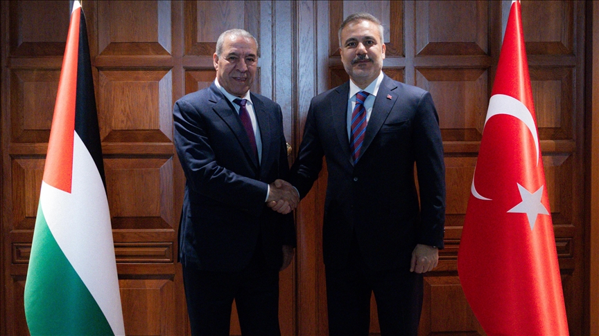 Wezîrê Karên Derva Fidan bi Şêxê Alîkarê Serokê Dewleta Filistînê ra hat cem hev