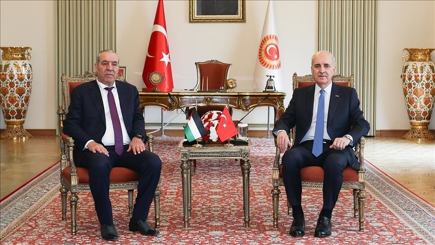 Президент Эрдоган принял вице-президента Палестины