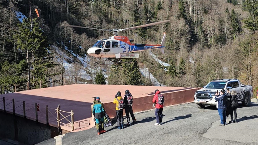 Kaçkar Dağları'nda "heliski" heyecanı sona erdi