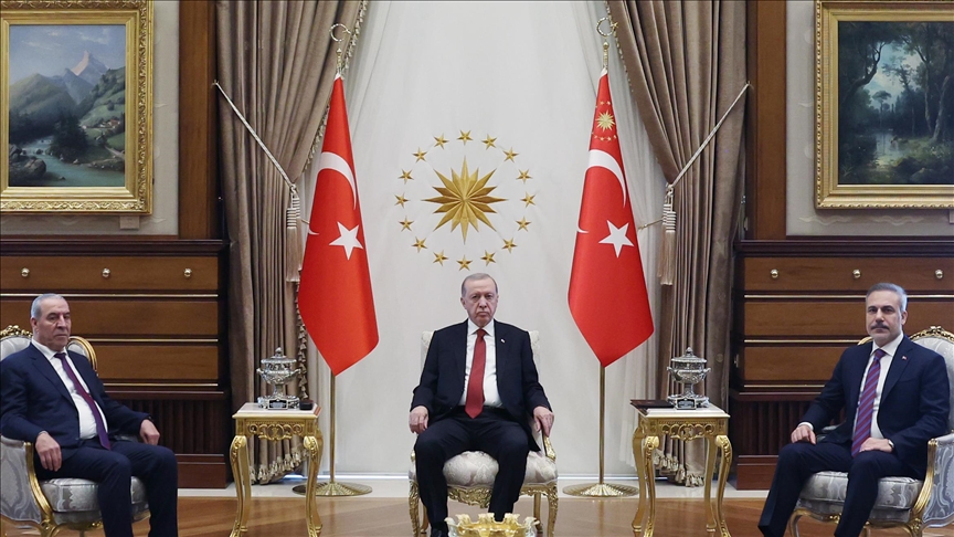 أردوغان يستقبل نائب الرئيس الفلسطيني