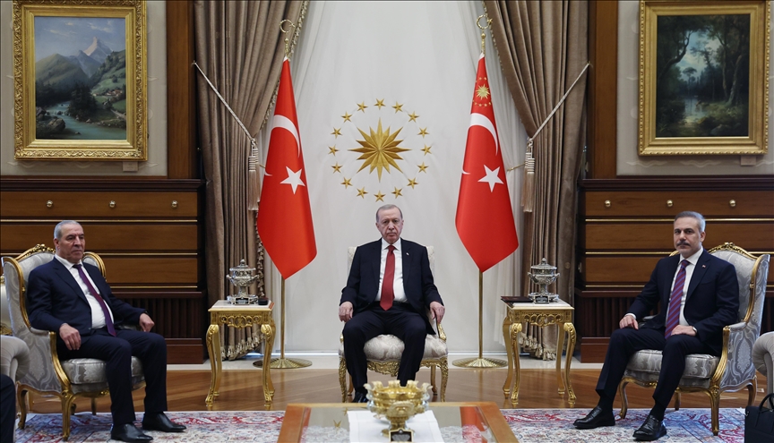 Turkish president meets with Palestinian vice president in Ankara
