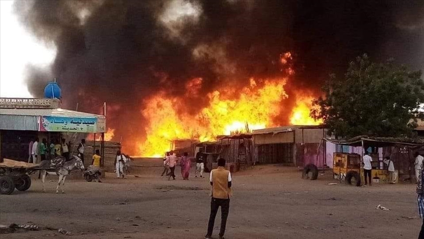 حريق يتسبب بتضرر 205 مساكن لنازحين في دارفور