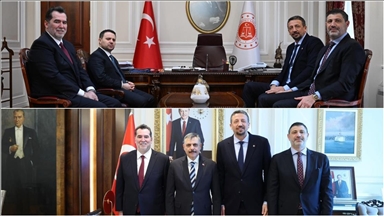 TBF Başkanı Türkoğlu, Adalet Bakanı Gürlek ile İçişleri Bakanı Çiftçi'yi ziyaret etti