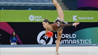 В Баку проходит международный турнир по художественной гимнастике