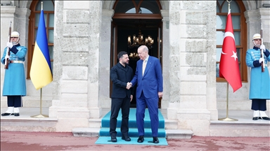 Президент Эрдоган официальной церемонией встретил президента Украины