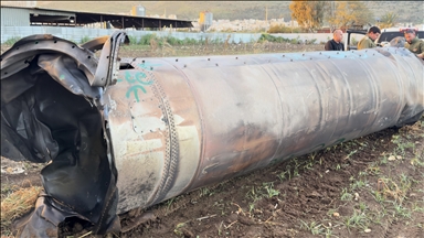 Debris from object intercepted by air defense system hit building in Dubai