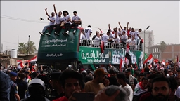 قدم.. احتفال شعبي حاشد بالمنتخب العراقي في شوارع بغداد