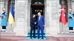 Президент Эрдоган официальной церемонией встретил президента Украины