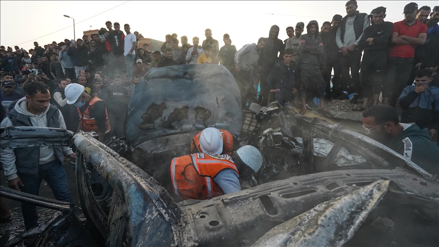 1 Palestinian killed, 3 injured in Israeli drone strike in central Gaza