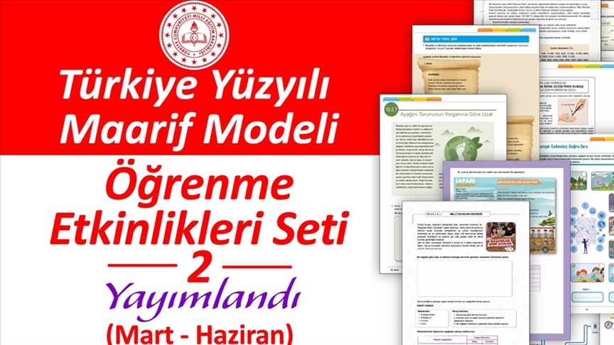 MEB, Türkiye Yüzyılı Maarif Modeli'ne uygun "Öğrenme Etkinlikleri Seti-2" yayımladı
