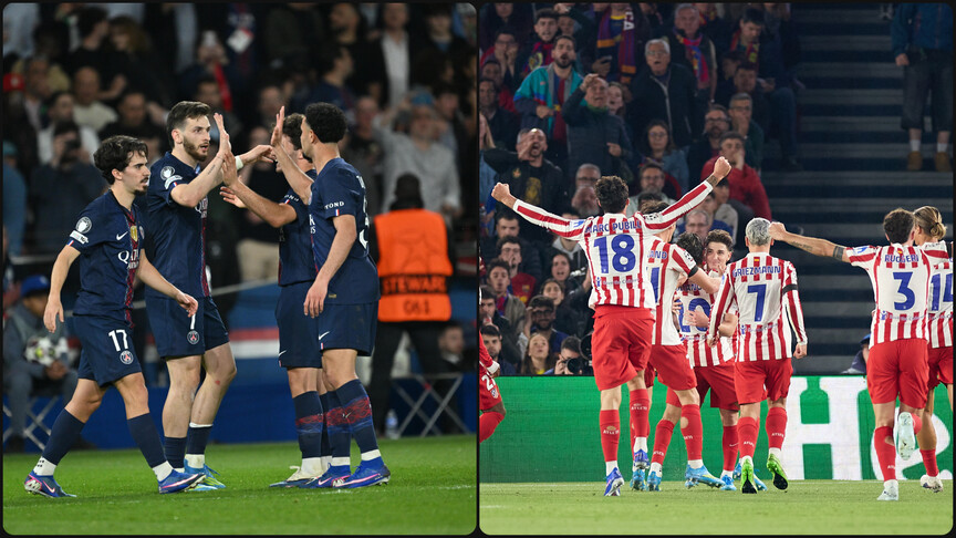Devler Ligi'nde PSG Liverpool'u, Atletico Madrid de Barcelona'yı mağlup etti