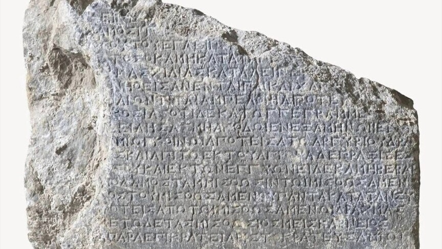 Amos Antik Kenti'ne ait 2 bin 200 yıllık "kira sözleşmesi" gün yüzüne çıkarıldı