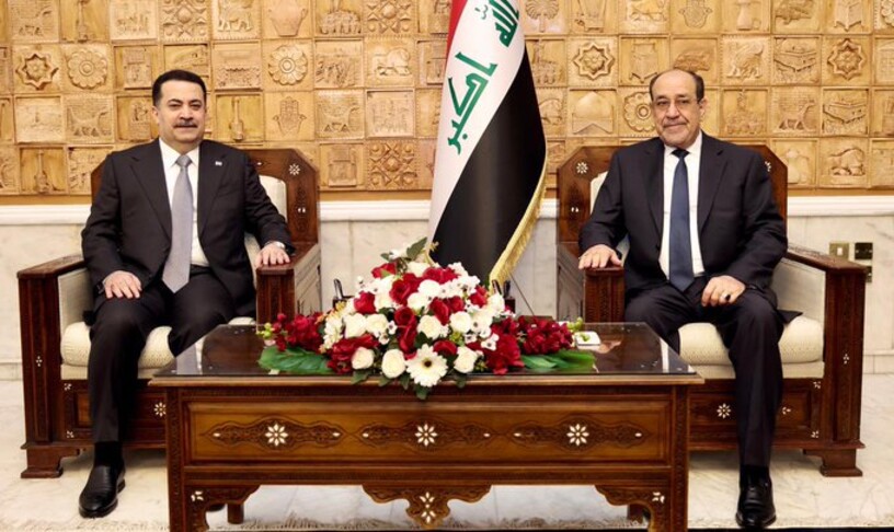 نوری مالیکی و محەمەد شیاع سوودانی کۆبوونەوە
