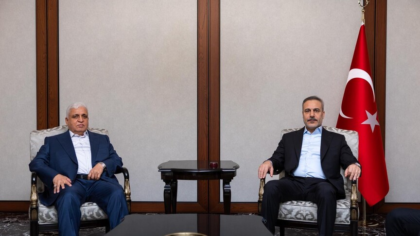 أنقرة.. فيدان يلتقي رئيس هيئة الحشد الشعبي بالعراق