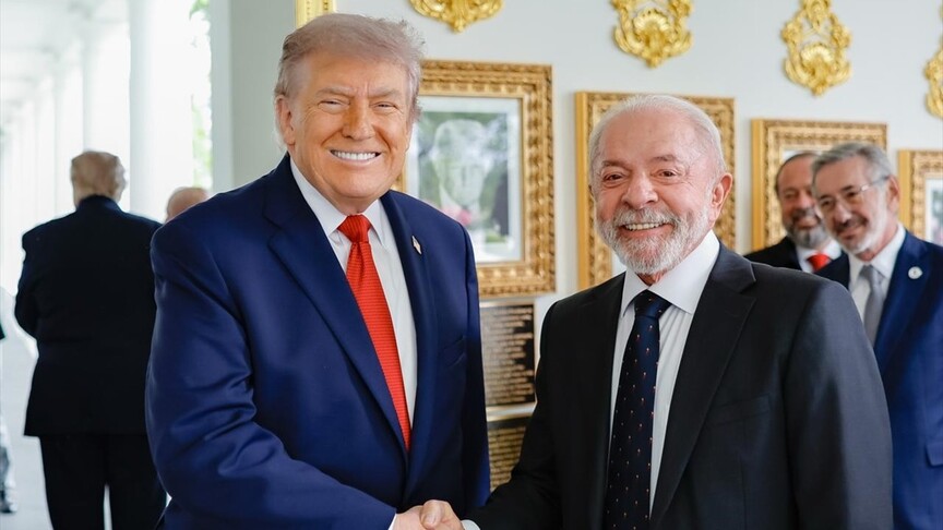 ABD Başkanı Trump ile Brezilya Devlet Başkanı Lula da Silva Beyaz Saray'da bir araya geldi