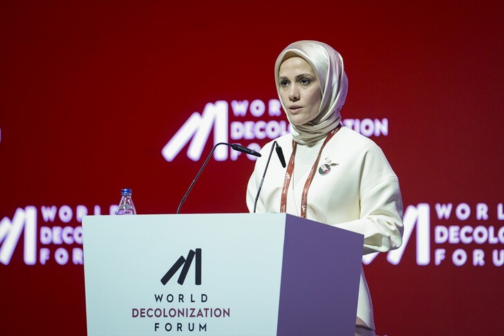 NUN Eğitim ve Kültür Vakfı Yönetim Kurulu Başkanı Esra Albayrak, "World Decolonization Forum"da konuştu