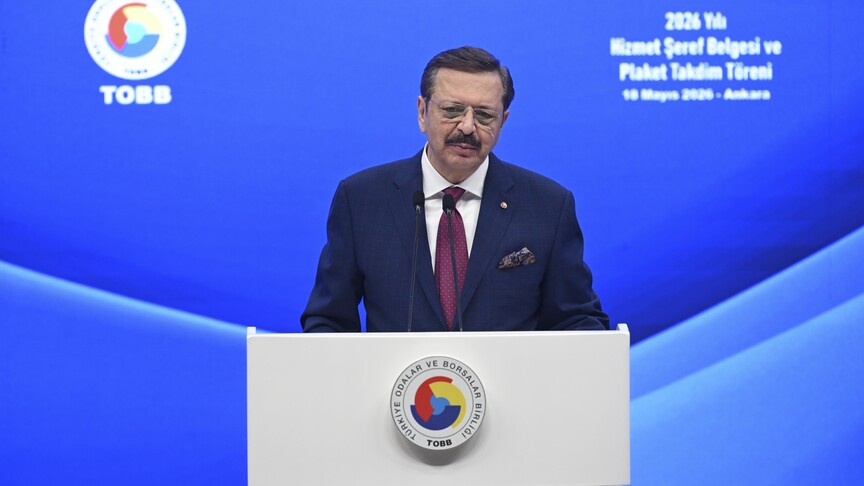 TOBB Başkanı Hisarcıklıoğlu, Hizmet Şeref Belgesi ve Plaket Takdim Töreni'nde konuştu
