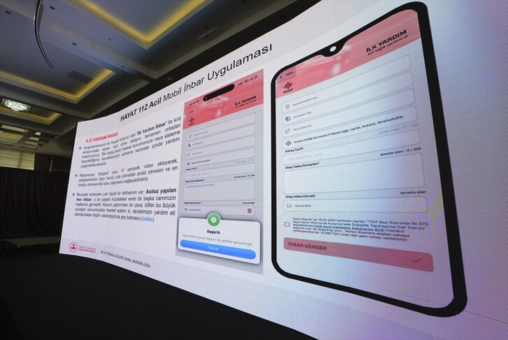 İçişleri Bakanı Çiftçi, "HAYAT 112 Acil" mobil uygulamasını tanıttı