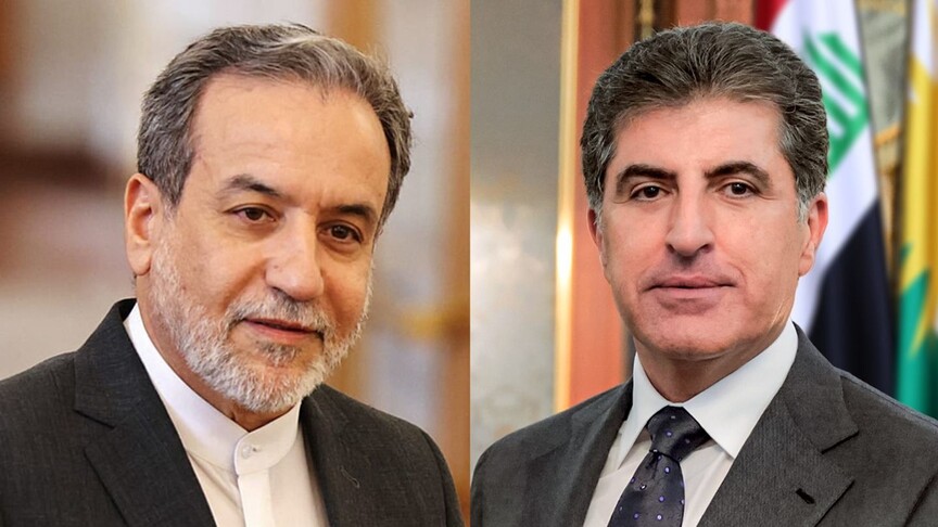 نێچیرڤان بارزانی و عەباس عەراقچی ئاڵوگۆڕی بازرگانی و پاراستنی ئاسایشی سنوورەکانیان تاوتوێ کرد