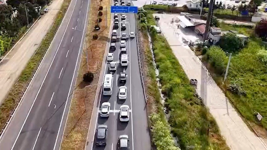 Bayram trafiğinin yoğun güzergahı İstanbul-Tekirdağ kara yolunda önlemler artırıldı