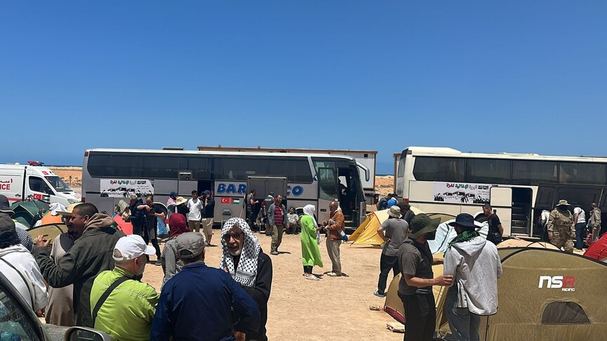 Küresel Sumud Filosu konvoyu Libya'nın doğusuna geçmek için Sirte'ye doğru hareket etti