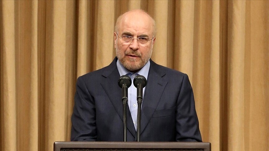 سەرۆکی پەرلەمانی ئێران قالیباف بە یاوەری شاندێک سەردانی قەتەری کرد