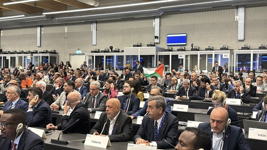 İsrailli yetkili, BM'deki uluslararası konferansta protestolar nedeniyle konuşmasını tamamlayamadı