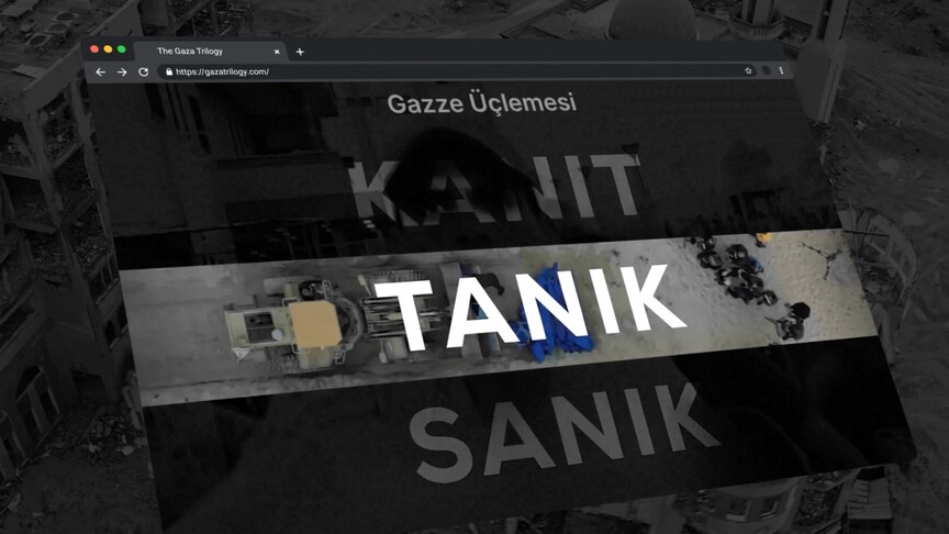 AA'nın "Gazatrilogy" internet sitesi yayında