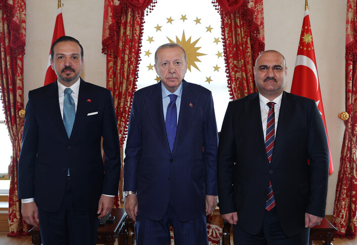 Cumhurbaşkanı Erdoğan, Kerkük Valisi Ağa'yı kabul etti