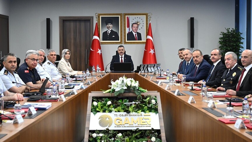 İçişleri Bakanlığı'nda NATO Zirvesi kapsamında güvenlik tedbirlerine ilişkin toplantı yapıldı