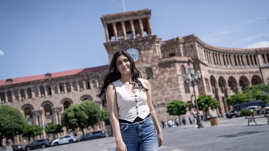 Ermenistanlı genç Varderesyan, Paşinyan'ın yeniden seçilmesinin barış için önemli olacağını düşünüyor