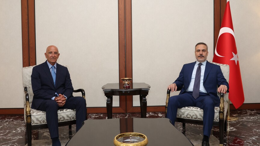 وەزیری دەرەوەی توركیا فیدان پێشوازی لە باڵیۆزی ئەمریکا لە ئەنقەرە باراک کرد