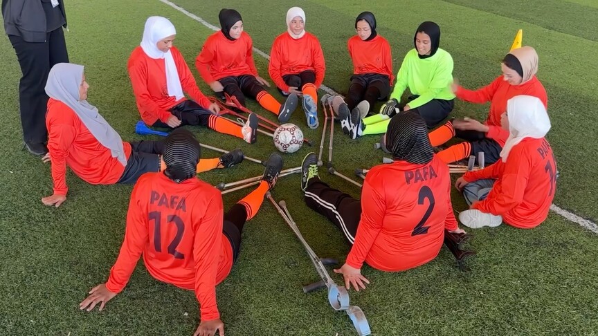 Gazze'nin ilk kadın ampute futbol takımı tüm "engellere" rağmen hayallerinin peşinden koşuyor