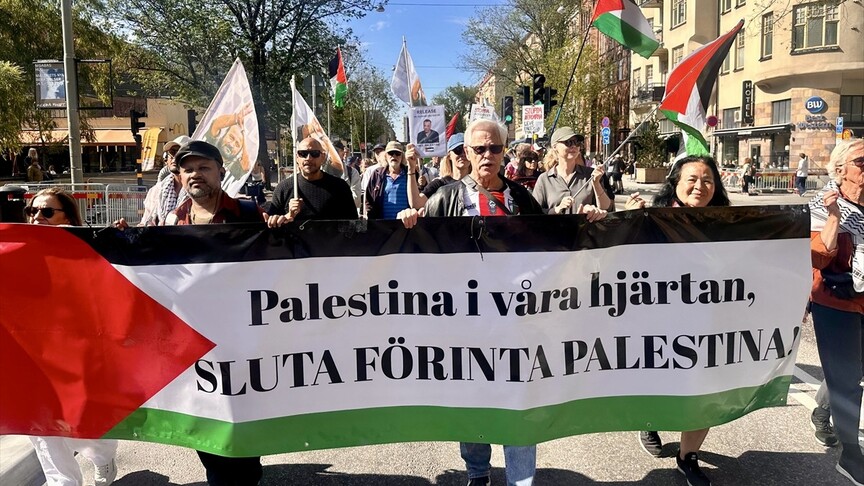 İsveç'te, İsrail'in Filistin ve Lübnan saldırıları protesto edildi