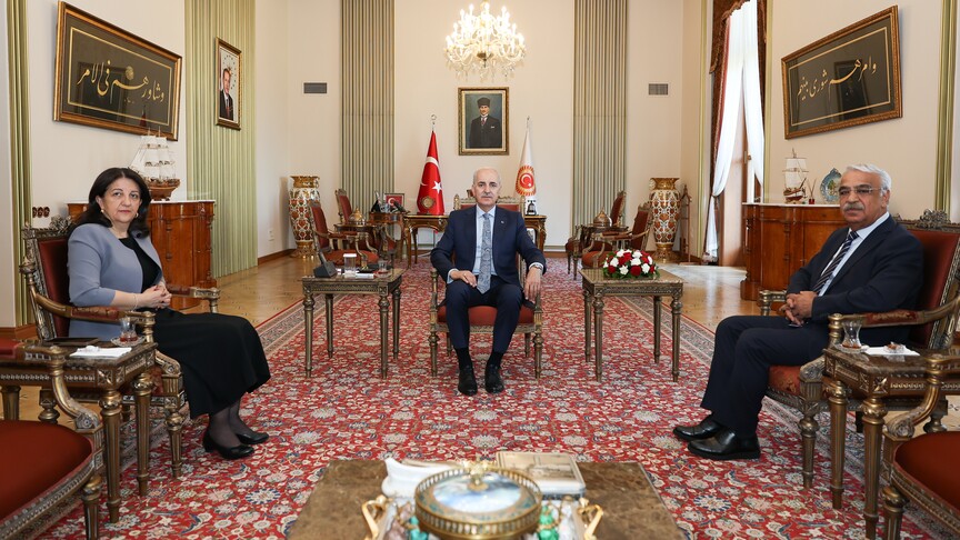 TBMM Başkanı Kurtulmuş, DEM Parti heyetini kabul etti