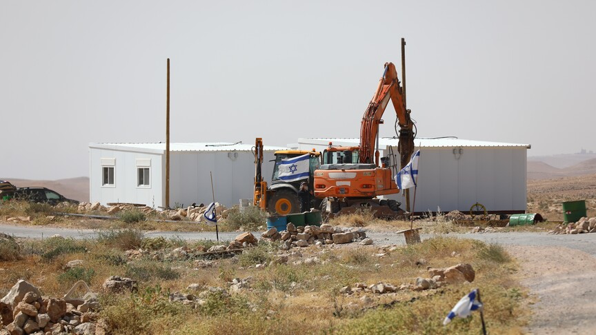 Israeli occupiers destroy sole water supply line to Palestinian village in occupied West Bank