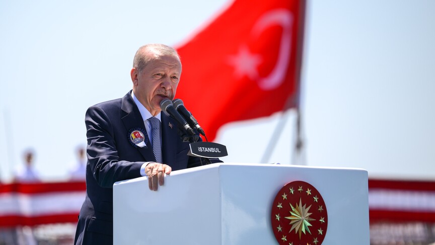 Cumhurbaşkanı Erdoğan: Türkiye, tarihinde ilk kez bir NATO ve Avrupa Birliği üyesi ülkeye savaş gemisi ihraç etmiştir