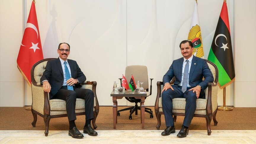 MİT Başkanı Kalın, Libya Ulusal Ordusu Genel Komutan Yardımcısı Hafter ile Libya'da görüştü