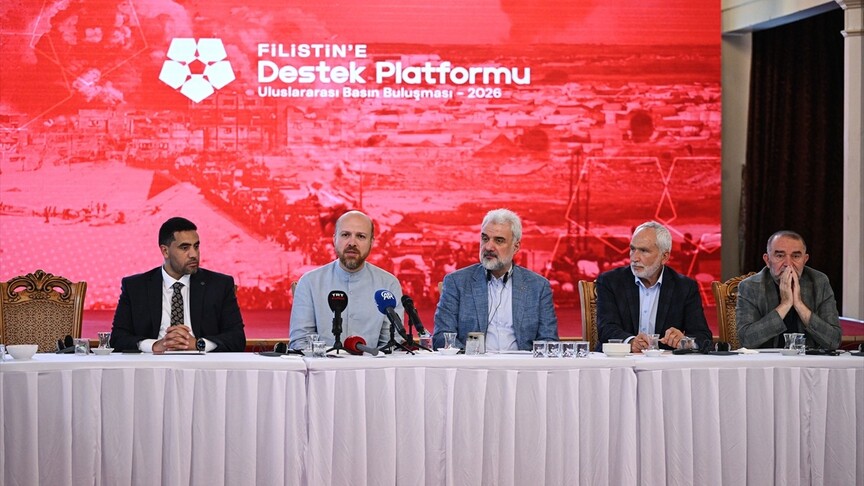Filistin'e Destek Platformu Filistin'e yönelik çalışmalarını uluslararası basına anlattı