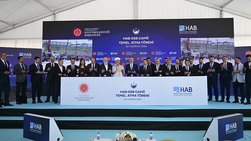 HAB OSB'de inşa edilecek caminin temeli atıldı