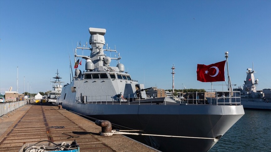 Milli savaş gemisi TCG Burgazada, Belçika'da ziyaretçilerini ağırlayacak