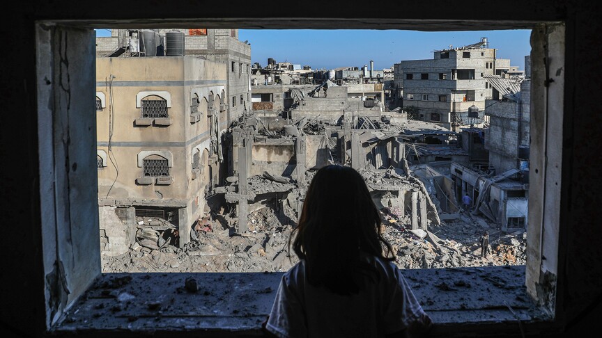 Destruction in the Gaza Strip after 1,000 days of Israeli attacks
