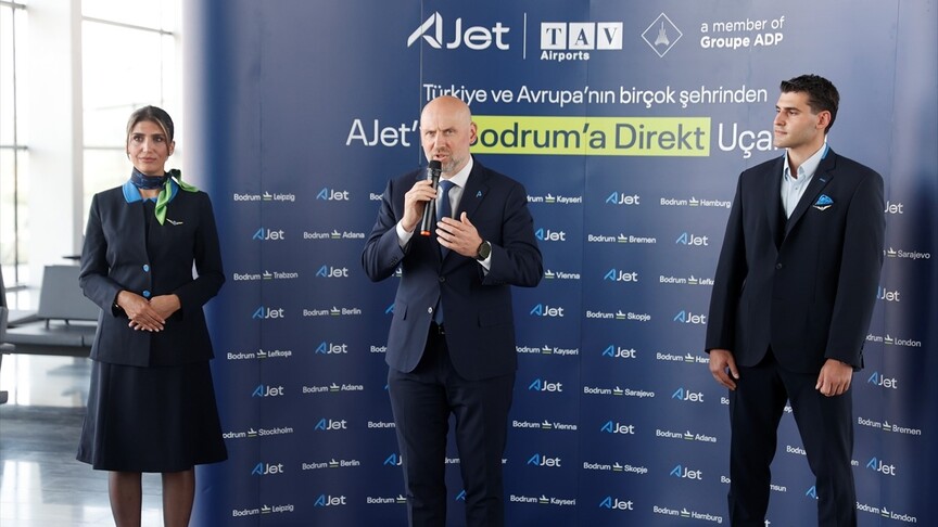 AJet, Milas-Bodrum Havalimanı'ndan Avrupa'ya direkt uçuşlara başladı